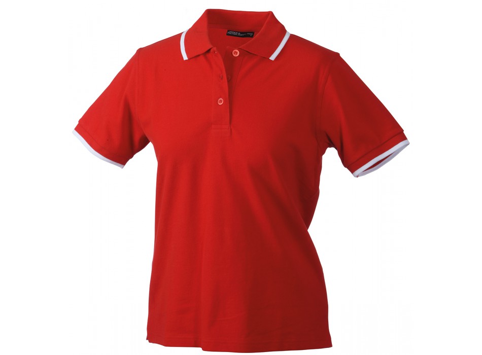 LADIES POLO TIPPING 100%C J&N FullGadgets.com