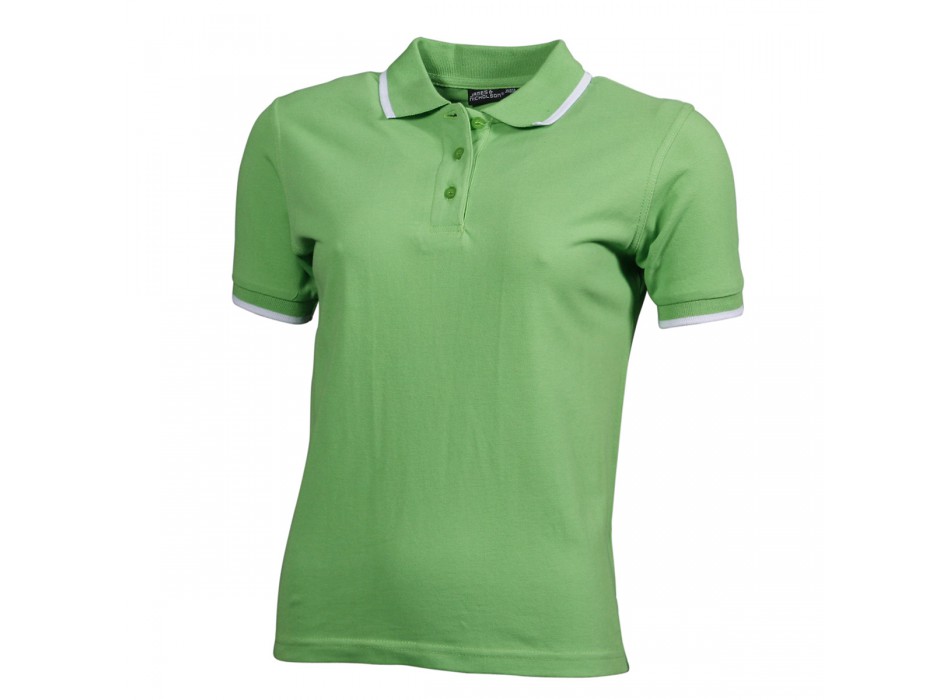 LADIES POLO TIPPING 100%C J&N FullGadgets.com