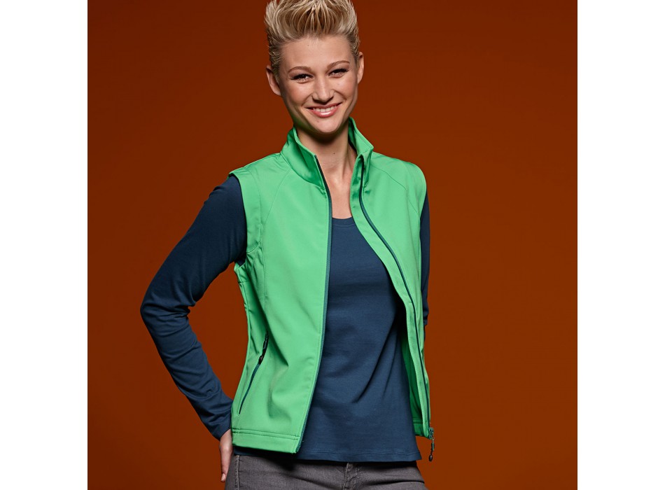 LADIES SOFTSHELL VEST 90%P 10% FullGadgets.com