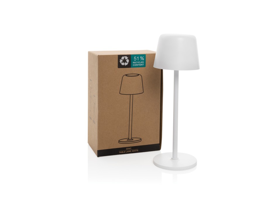 Lampada USB ricaricabile da tavolo Zenic in plastica RCS FullGadgets.com