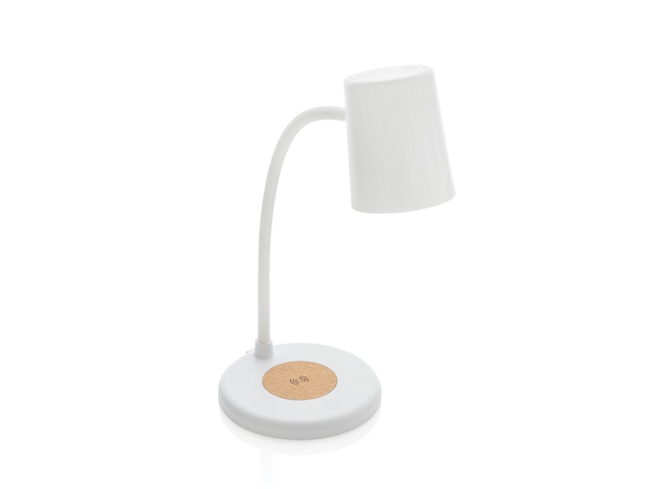 Lampada Zanara con caricatore wireless 15W in plastica RCS FullGadgets.com