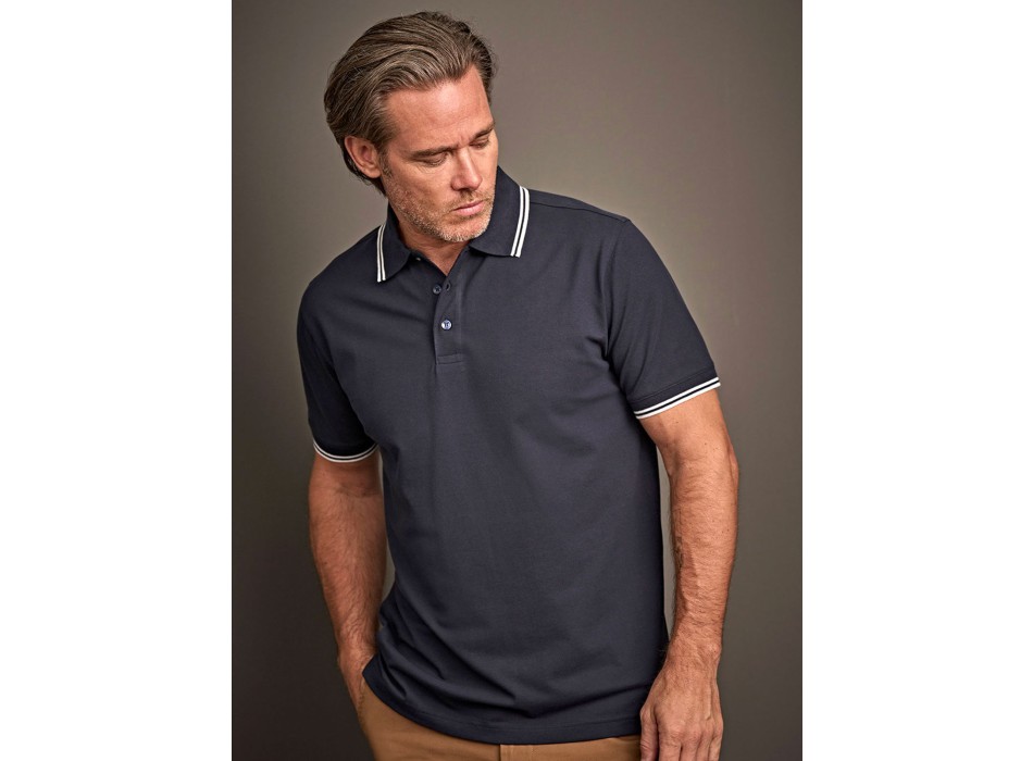 Luxury Stripe Stretch Polo FullGadgets.com