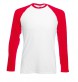 maglietta girocollo manica lunga bianca/rosso FullGadgets.com