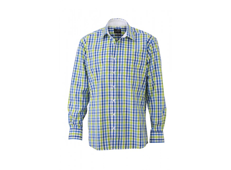 MEN CHECKED SHIRT M/L 100%C FullGadgets.com