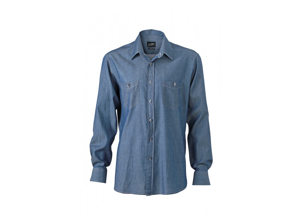 MEN DENIM SHIRT 100%C J&N FullGadgets.com