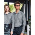 Men's Cotton Slub Chambray Long Sleeve Shirt FullGadgets.com