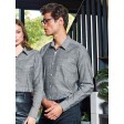 Men's Cotton Slub Chambray Long Sleeve Shirt FullGadgets.com