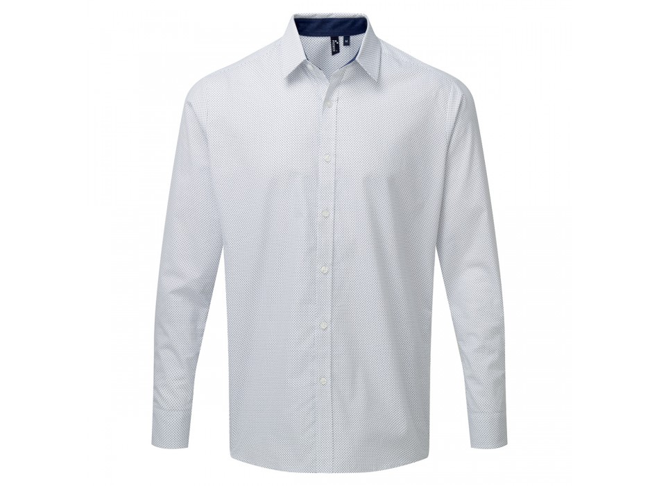 Men's Denim-Pindot LS Shirt100 FullGadgets.com