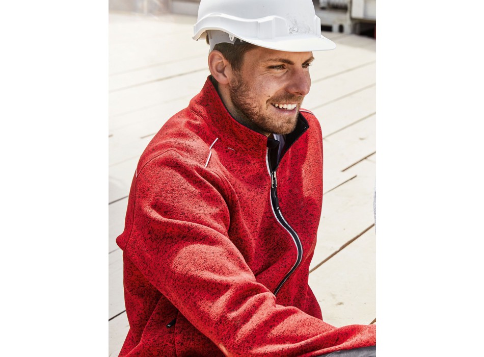 Men's Knitted Workwear Fleece Jacket - Solid FullGadgets.com