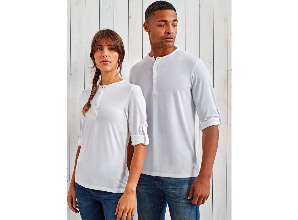 Men's Long John Roll Sleeve Tee FullGadgets.com