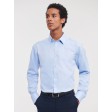 Men's Long Sleeve Tailored Herringbone Shirt FullGadgets.com