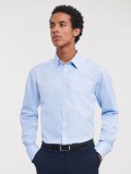 Men's Long Sleeve Tailored Herringbone Shirt