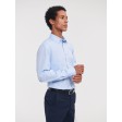 Men's Long Sleeve Tailored Herringbone Shirt FullGadgets.com