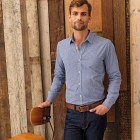 Men's Microcheck ls shirt 100% FullGadgets.com