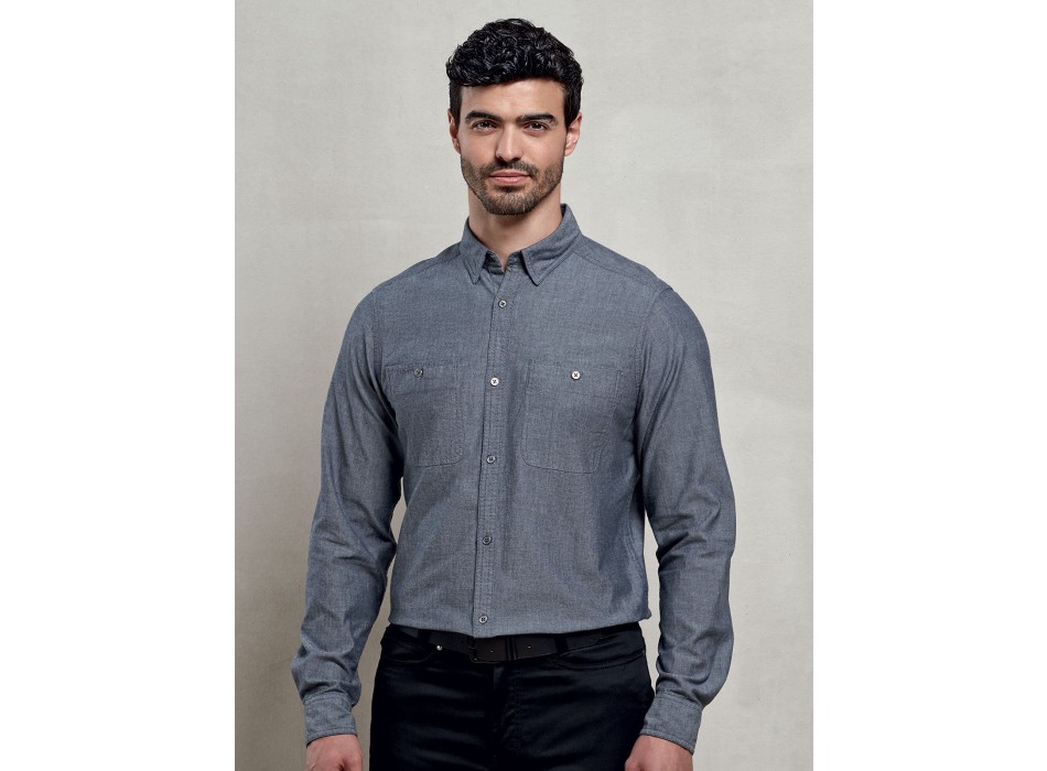 Men's Organic Chambray Fairtrade Shirt FullGadgets.com