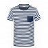 Men's T-Shirt Striped 100% Ocs Personalizzabile |James 6 Nicholson