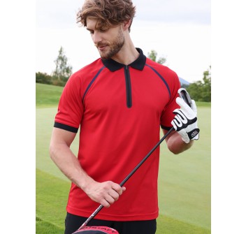 Men's Zip-Polo FullGadgets.com