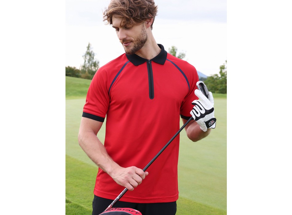 Men's Zip-Polo FullGadgets.com