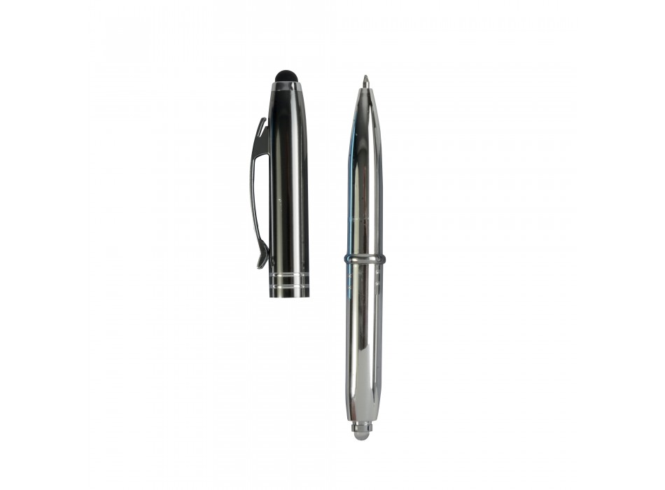 Mini-penna a sfera con luce e gommino per touch screen FullGadgets.com