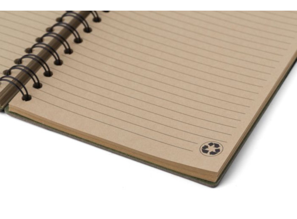 Notebook wire-o con copertina rigida in cartone riciclato Caleb FullGadgets.com