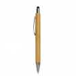 Penna a scatto con fusto in bambù, touch colorato e punta cromata FullGadgets.com