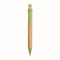 Penna A Scatto In Bamboo, Paglia Di Grano (50%) E Pp (50%) Personalizzabile