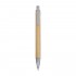 Penna A Scatto In Bambù Personalizzabile Con Particolari Cromati