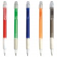 Penna a scatto, in plastica abs, con impugnatura gommata e clip trasparente FullGadgets.com