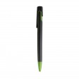 Penna a scatto in plastica con fusto nero, punta e particolare metallizzati FullGadgets.com