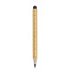 Penna righello senza inchiostro cancellabile in bambù, con gommino touch screen e cappucci FullGadgets.com