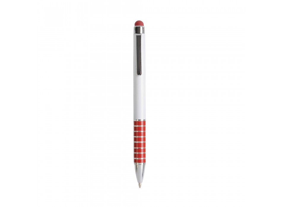 Penna twist con fusto bianco in plastica e impugnatura colorata in alluminio FullGadgets.com