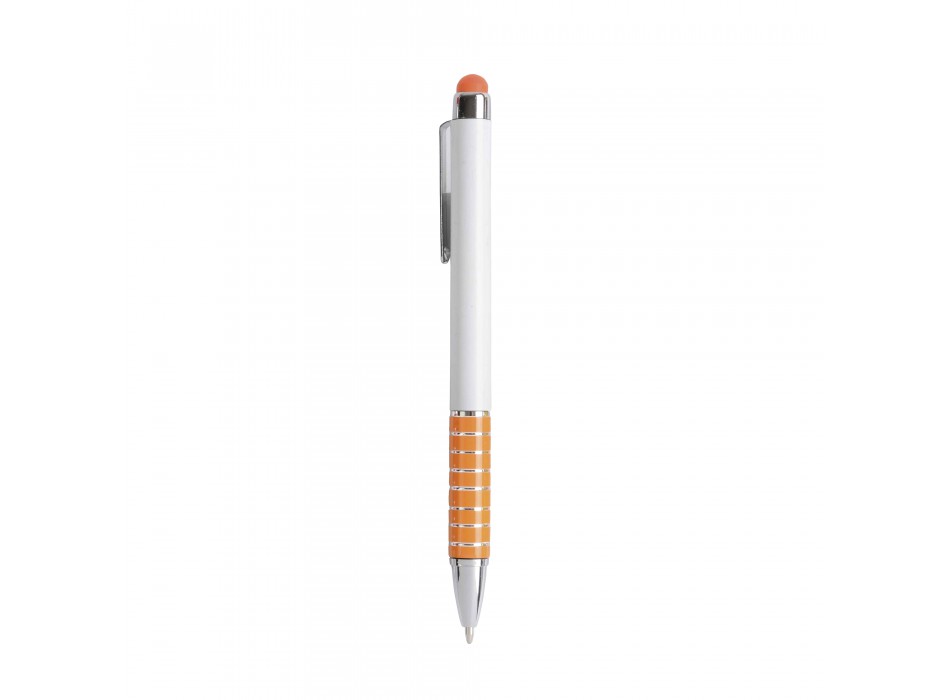 Penna twist con fusto bianco in plastica e impugnatura colorata in alluminio FullGadgets.com
