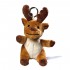 Plush Moose With Keyc 100% Poliestere Personalizzabile