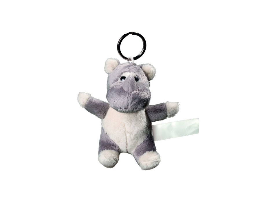 Plush rhino with keychain FullGadgets.com