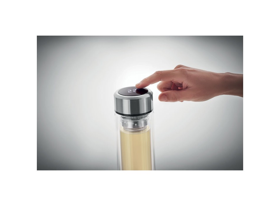 POLE GLASS - Thermos con termometro touch FullGadgets.com