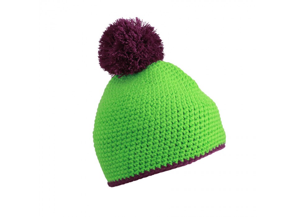 Pompon Hat with Stripe 100%P FullGadgets.com