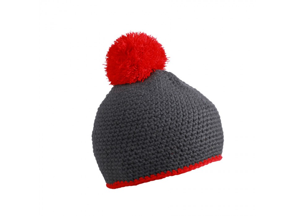 Pompon Hat with Stripe 100%P FullGadgets.com