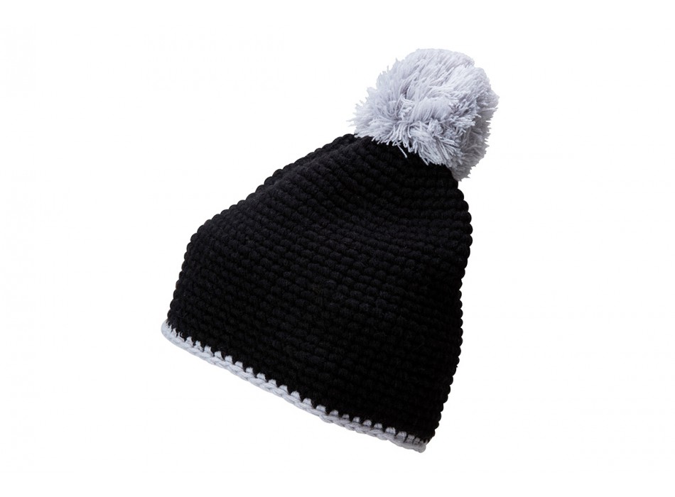 Pompon Hat with Stripe 100%P FullGadgets.com