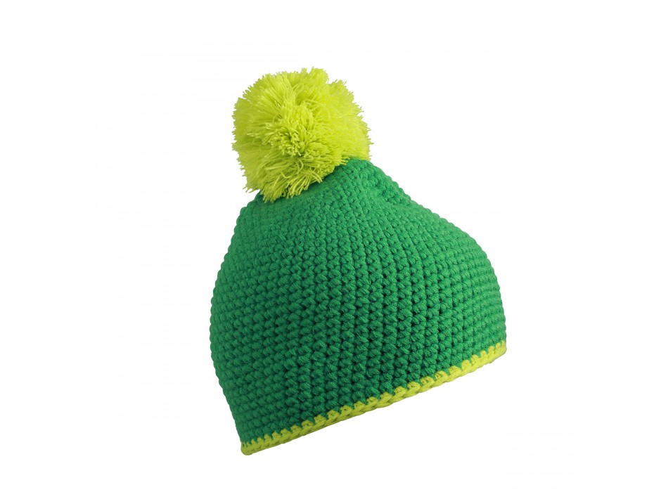 Pompon Hat with Stripe 100%P FullGadgets.com