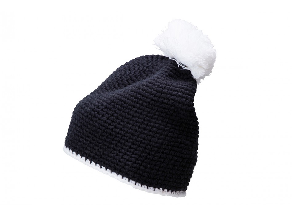 Pompon Hat with Stripe 100%P FullGadgets.com