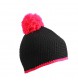 Pompon Hat with Stripe 100%P FullGadgets.com