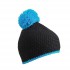 Cappello Pompon con Striscia 100% Poliestere Personalizzabile