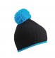 Pompon Hat with Stripe 100%P FullGadgets.com