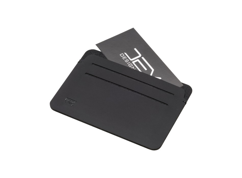 Porta carte anti RFID in soft PU. Con sei compartimenti per carte e logo RFID FullGadgets.com