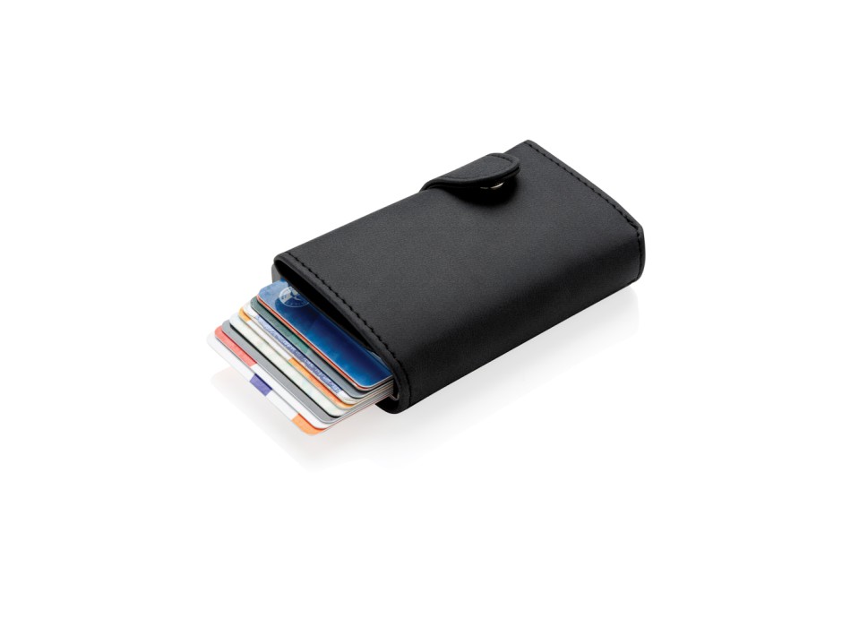 Porta carte RFID in alluminio con portafogli in PU FullGadgets.com