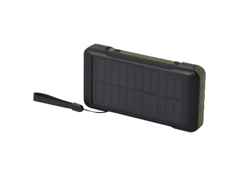 Power bank a dinamo solare in plastica riciclata RCS da 10.000 mAh Soldy  FullGadgets.com