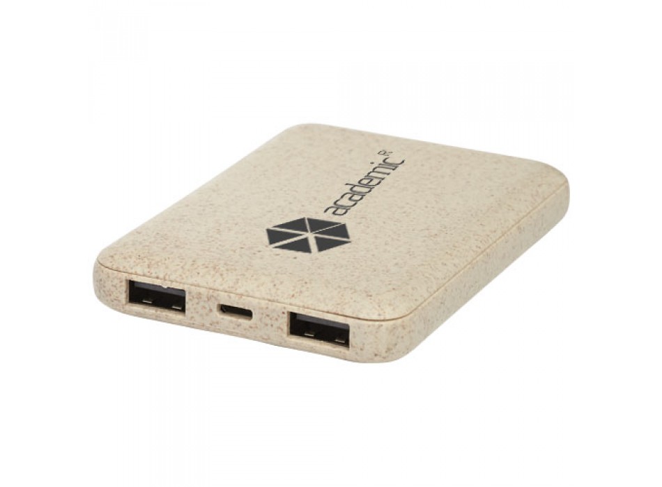 Power bank Asama da 5000 mAh realizzata con paglia di grano FullGadgets.com