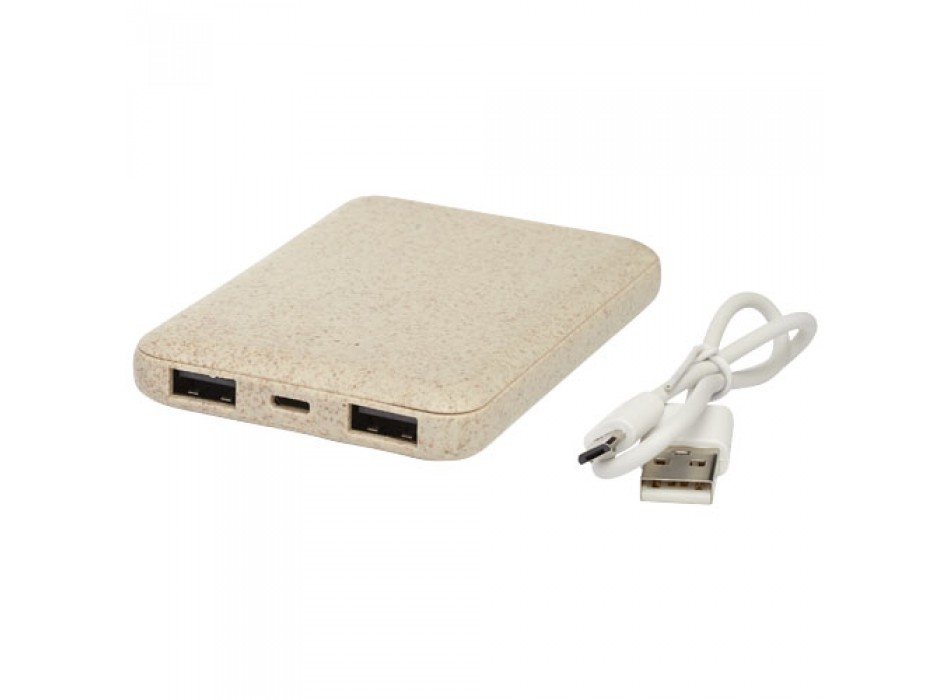 Power bank Asama da 5000 mAh realizzata con paglia di grano FullGadgets.com