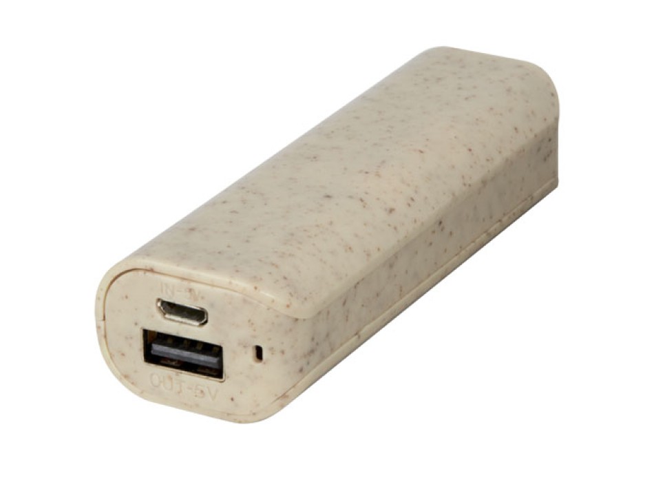 Power bank in paglia di grano da 1200 mAh Yoko FullGadgets.com