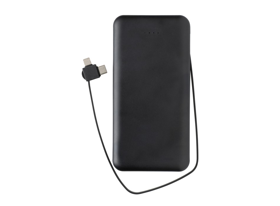 Powerbank Lockhart RCS in plastica riciclata 10.000 con cavi FullGadgets.com